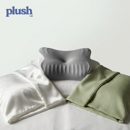 The Best of Both Bundle: Better Sleep Pillow + Satin Cover + Standard Cover